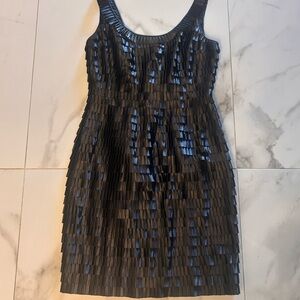 Carmen Marc Valvo Midnight Swing Little Black Dress